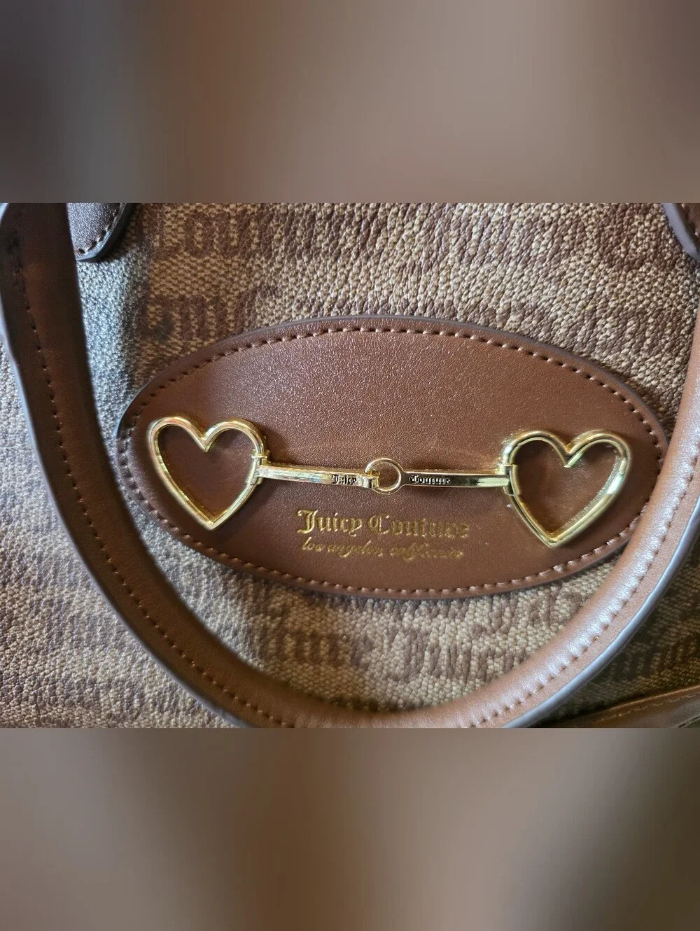 Juicy Couture Brown Signature Dome Satchel